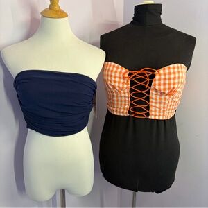 SHEIN Bandeau Tops, Set of 2, NWT, Size L